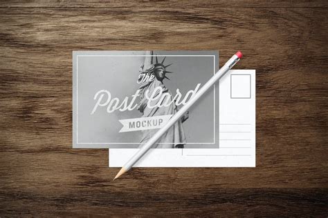 30 Postcard Mockup Templates Free And Pro Design Shack