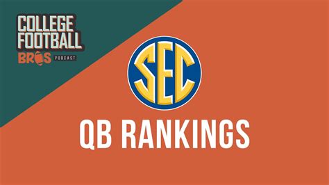 College Football Qb Rankings Sec Youtube