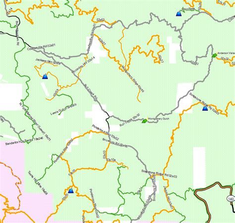 Stanislaus National Forest - California Trail Map