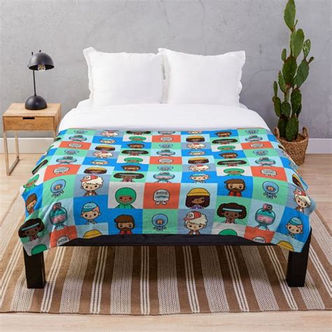 Toca Boca Toca Boca 2021 Toca Life World Throw Blanket By Jak Son