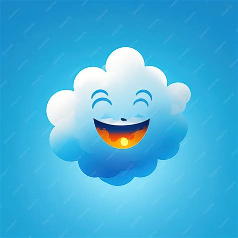 Premium Vector | Illustration vector cute sun with cloud