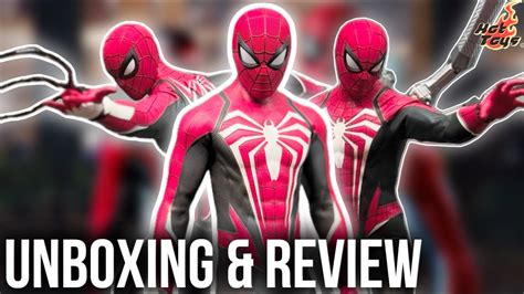 Hot Toys Spider Man Advanced Suit Red Black Style Figure Review Youtube