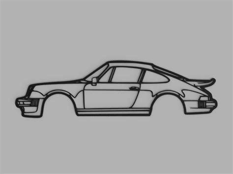 Porsche 911 Classic Old Silhouette Wall Art by Sabu8 | Download free ...