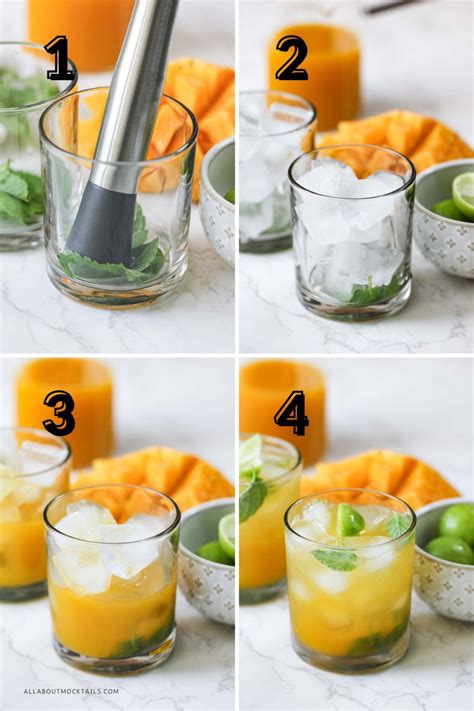 Mango Mocktail (With Mint and Lime)