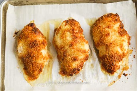 Parmesan Crusted Mayonnaise Chicken The Shortcut Kitchen