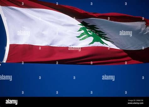 The national flag/colours of Lebanon Stock Photo - Alamy