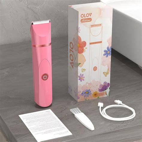 Electric Bikini Trimmer For Women Ceramic Blade Painless Electric Razor For Pubic Hair Face
