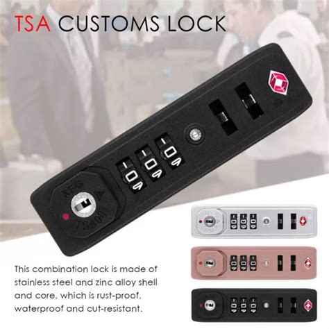 Anti Theft Tsa Tsa Customs Lock Digit Combination Lock Safely Code