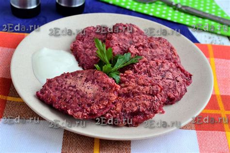 Свекольные котлеты с манкой - пошаговый фоторецепт