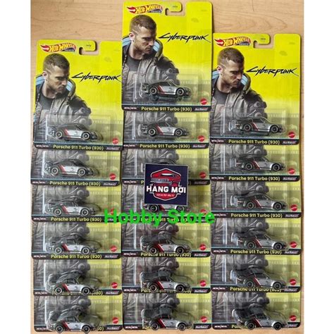 Hobby Store xe mô hình Hot Wheels Premium Cyberpunk Porsche 911 Turbo 930 Shopee Việt Nam