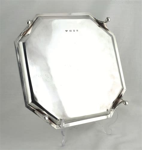 Antiques Atlas Large Art Deco Octagonal Silver Salver Gandssmiths