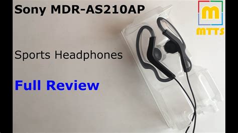 Sony Mdr As210ap Sports Headphones Review Youtube