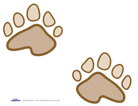 Printable Teddy Bear Paw Prints Free Printables Teddy Bear Picnic