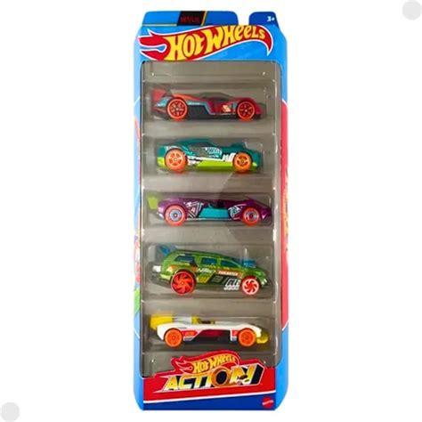 Hot Wheels Pack 5 Carrinhos Action Ghp64 Mattel MercadoLivre