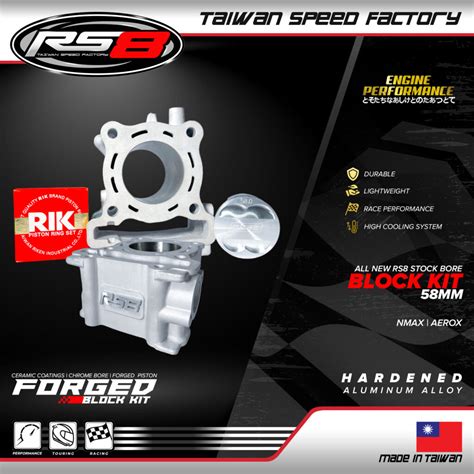 Rs Forged Cylinder Block Kit Nmax Aerox Rs