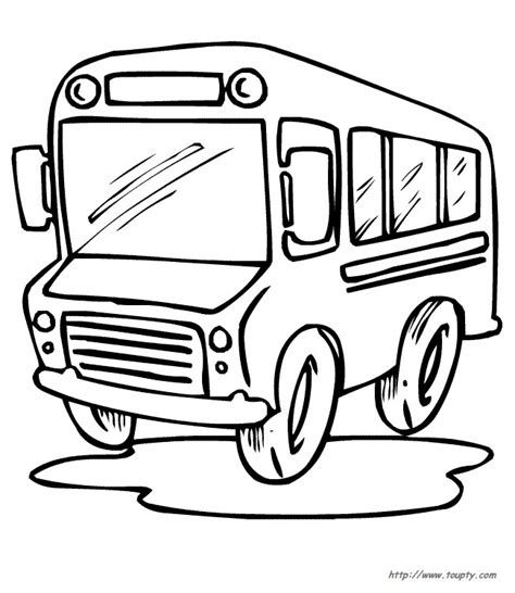 Coloriage Bus Enfant Gratuit à Imprimer