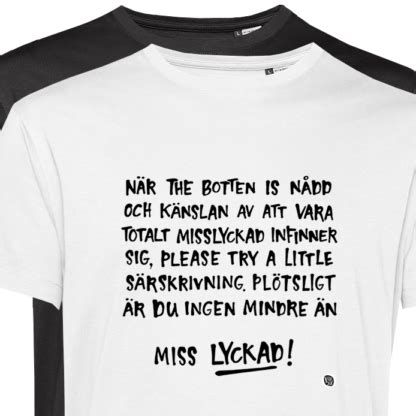 T Shirt Unisex Miss Lyckad Pug Se