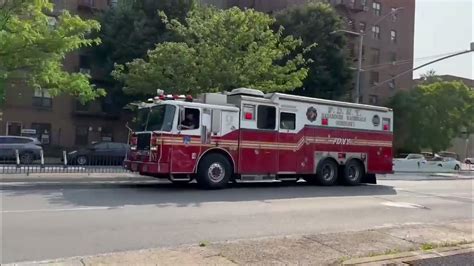 Fdny Hazmat 1 Along With Its 2nd Piece Responding On Queens