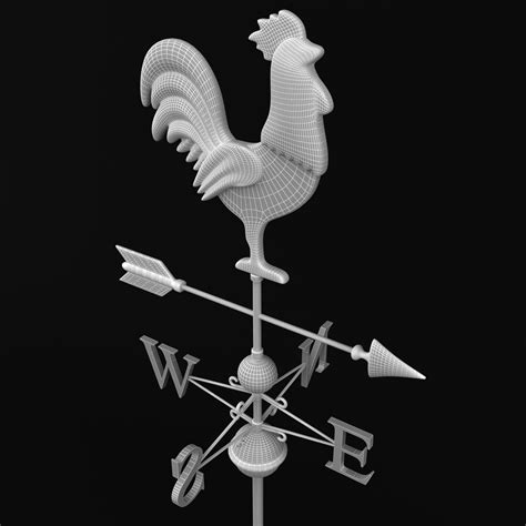 3ds Max Rooster Weathervane Weather