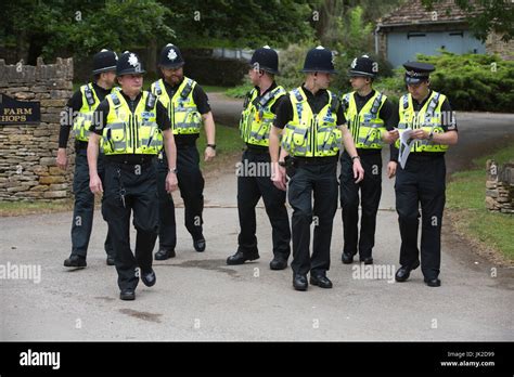 Police Officers From Gloucestershire Constabulary Outside Highgrove