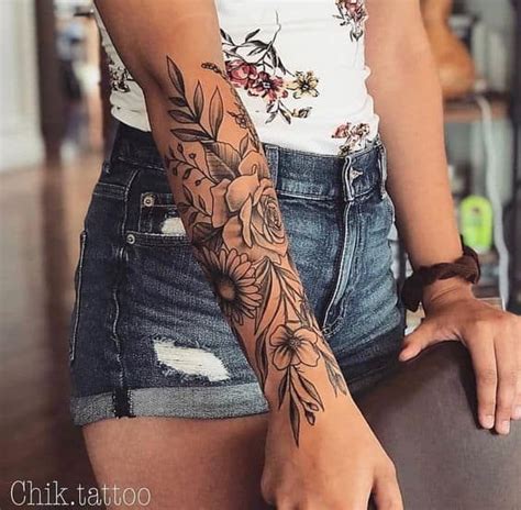 120 Pretty And Girly Half Sleeve Tattoo Ideas For Females Idéias De