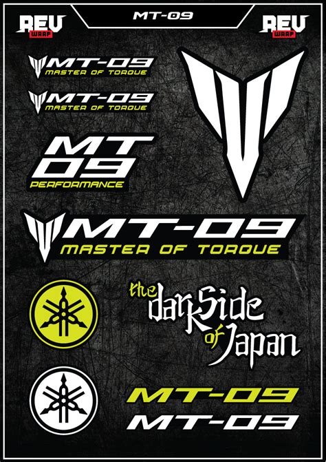 Yamaha Mt Sticker Kit Revwrap Be Unique With The Best