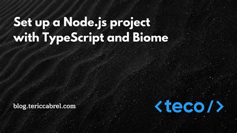 Set Up A Node Js Project With TypeScript And Biome