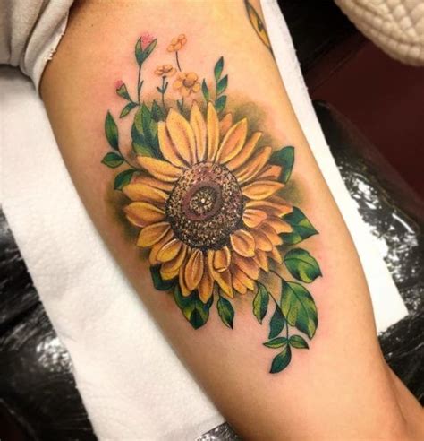 Sunflower Forearm Tattoo Best Flower Site