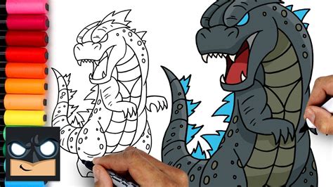 How To Draw Godzilla For Beginners Youtube