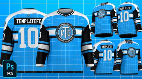 Hockey Jersey Mock-Up Templates - TemplateFC