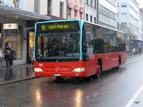 Vb Biel Mercedes Citaro Nr Unterwegs Auf Der Linie In Der Stadt