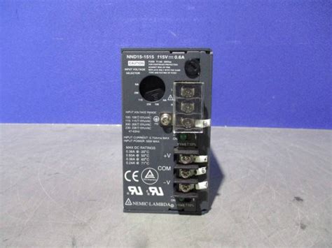 中古 INPUT VOLTAGE NND15-1515 15V 0.6A - growdesystem