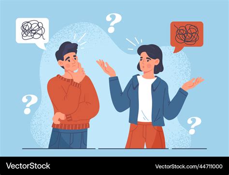 Problems in communication Royalty Free Vector Image