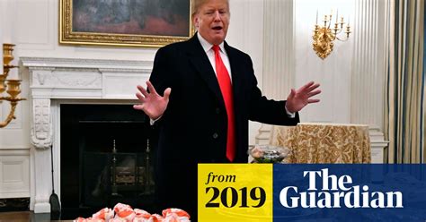 Donald Trump Orders Mcdonalds For Football Champions As Shutdown Cuts