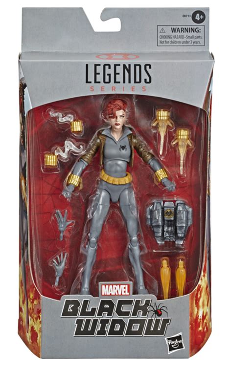 Exclusive Marvel Legends Black Widow Grey & White Costume Comic Figures ...