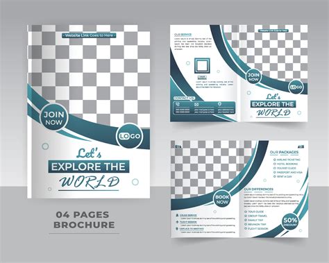 4 Page Brochure Template Design 22945100 Vector Art at Vecteezy