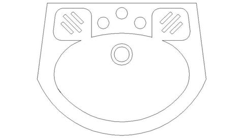 Drawings D Model Of Washbasin Sanitary Units Autocad File Cadbull Hot