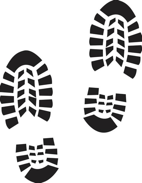 Muddy Boot Print Vector