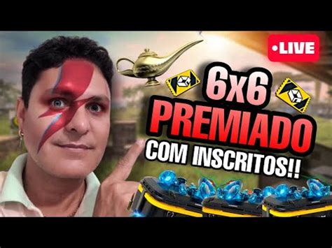 Free Fire Ao VivoRank do Ouro Ao Méstre6V6 Inscritos YouTube