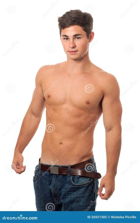 Attractive Shirtless Man Stock Image Image Of Male Muscular 26921305