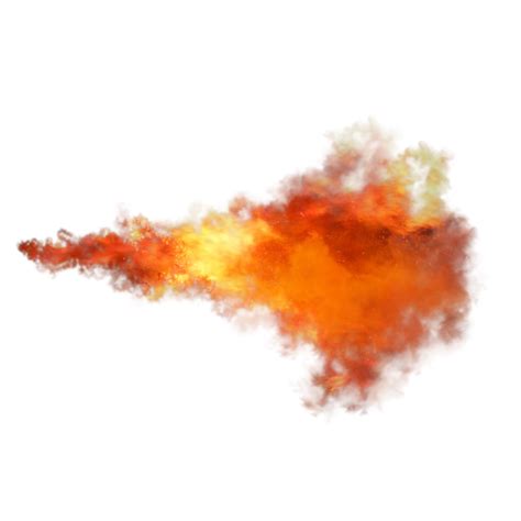 Fireball Burst Flame Effect Fiery Visual Free Png