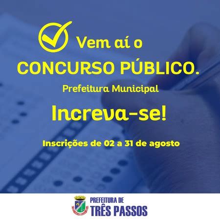 Prefeitura de Três Passos realiza Concurso Público Grupo Chiru