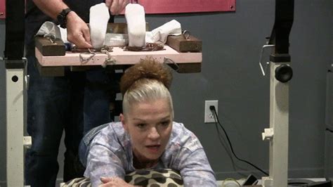 Mature Vette Put In The Inverted Stocks Omg I Cant Move My Feet Like This Tickled Pink