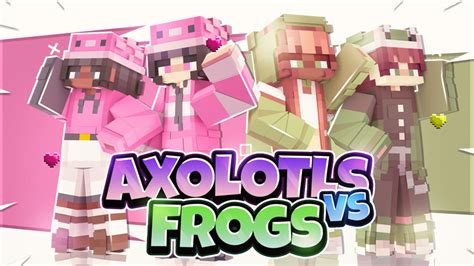 Axolotls Vs Frogs In Minecraft Marketplace Minecraft