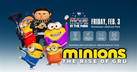 Movie in the Park - Minions: The Rise of Gru | Kissimmee Lakefront Park ...