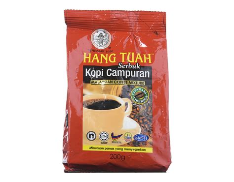 Hang Tuah Kopi Serbuk Campuran Liberica Bean Orange Myaeon Go