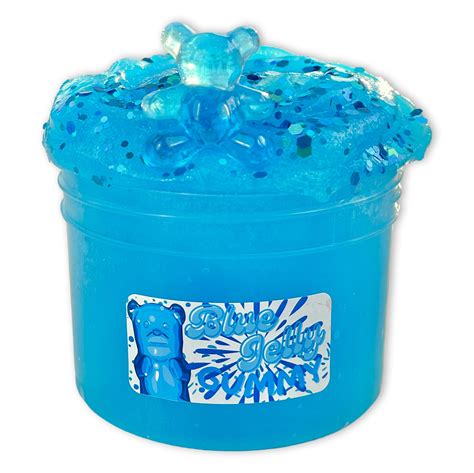 Blue Jelly Gummy Jelly Slime - Shop Slime - Dope Slimes