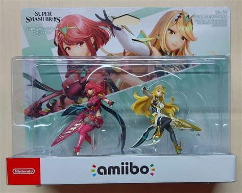 Nintendo Amiibo Pyra And Mythra No 92 Super Smash Bros 2 Pack Set