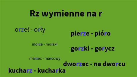 Rz Wymienne Na R