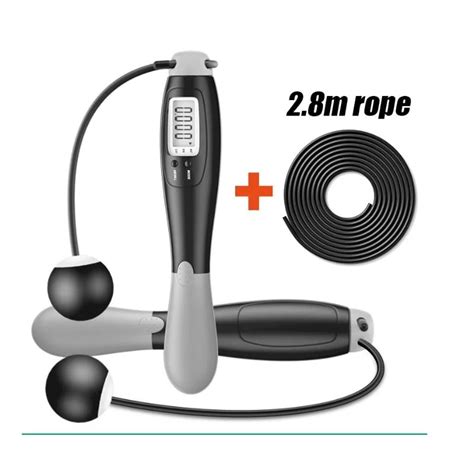 Eletr Nico Cordless Skipping Rope Set Smart Pular Corda Tela Lcd